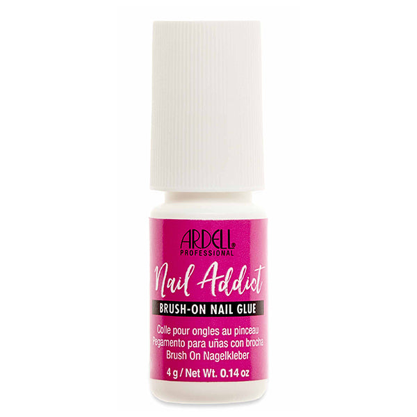 Ardell Nail Addict brush-on nail glue bottle on a white background