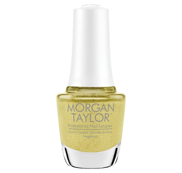 Morgan Taylor nail polish bottle on a white background