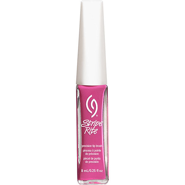 Stripe Rite pink striper bottle with a white cap on a white background