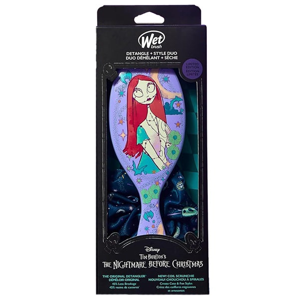 Wet Brush packaging featuring a character from 'The Nightmare Before Christmas' with a black background.