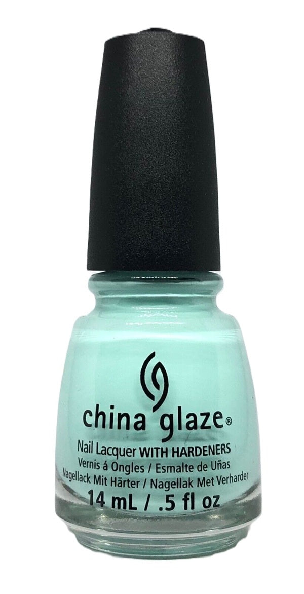 China Glaze nail polish bottle with black cap on a white background