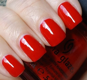 China Glaze Nail Polish, Scarlet CGX039