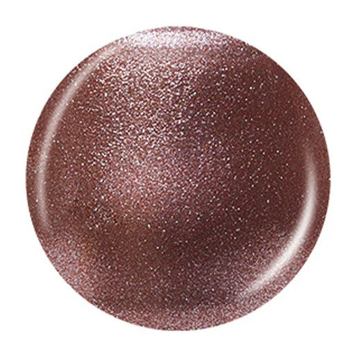 China Glaze round metallic brown color swatch on a white background