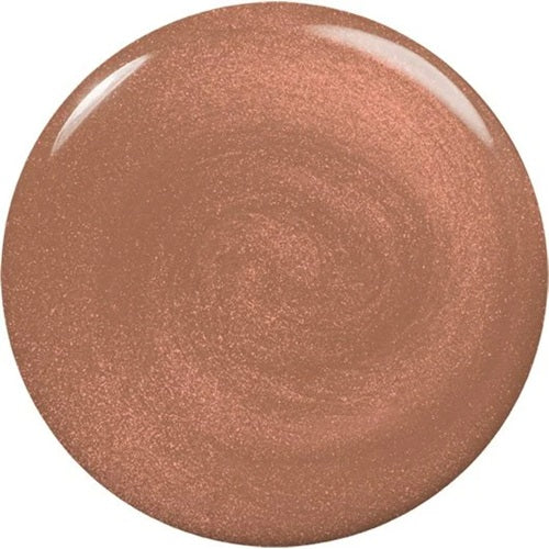 Golden brown shimmer nail polish swatch on a white background