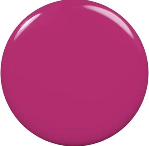 Pink shimmer nail polish swatch on a white background