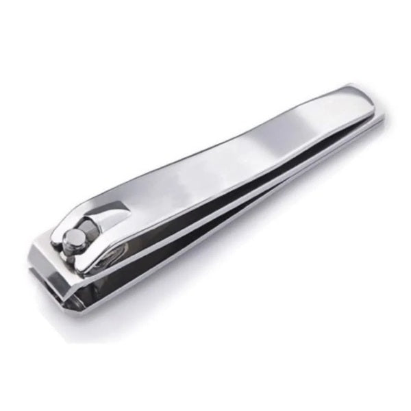 Chrome nail clipper on a white background