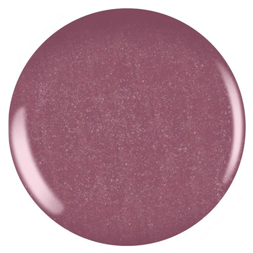 Mauve shimmer nail polish color swatch on a white background