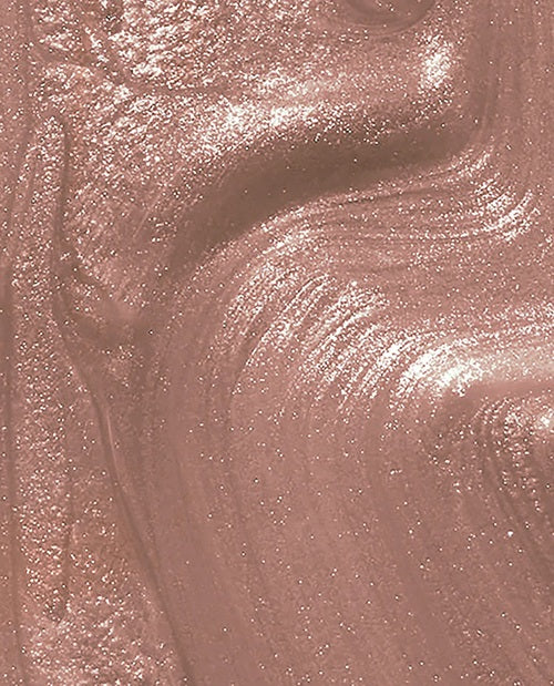 Close-up of a rose gold nail polish swatch.