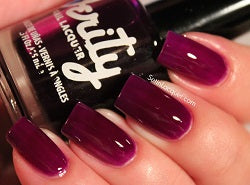 Verity Nail Lacquer, Deep Violet B12