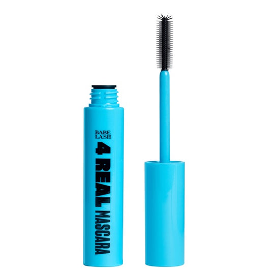 Babe Lash mascara with black brush on a white background