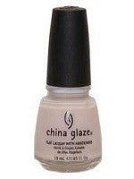 China Glaze light pink nail poilsh bottle with black cap.