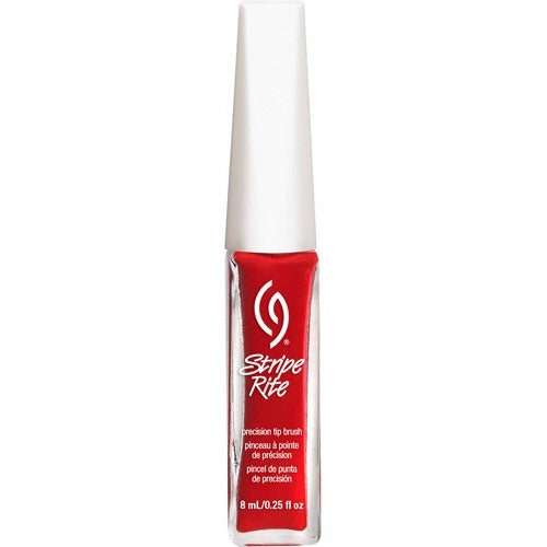 Stripe Rite red nail art striper bottle on a white background
