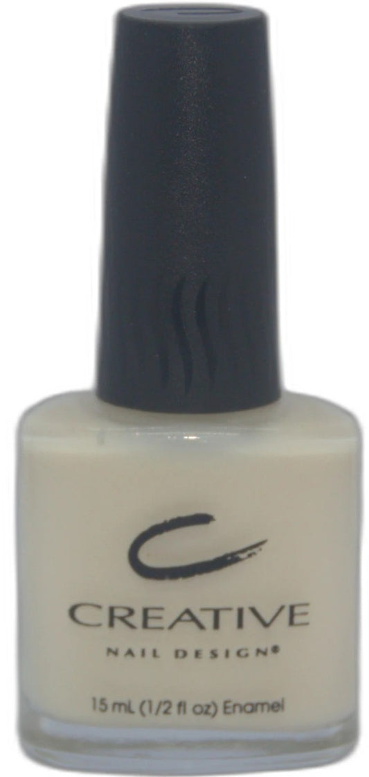 Nail polish bottle with 'Creative Nail Designs' branding on a white background