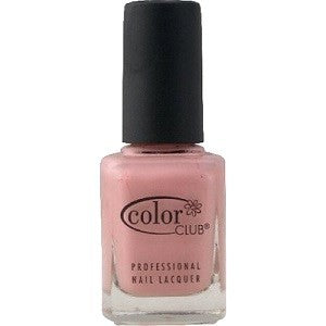 Color Club nail polish bottle, light peachy pink color.