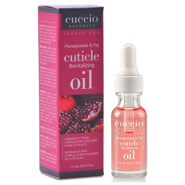 Cuccio cuticle revitalizing oil with packaging on a white background