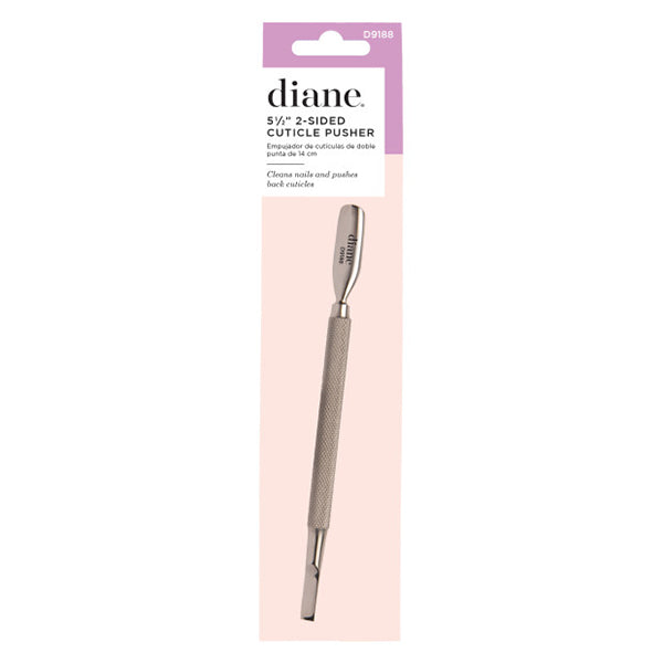 Diane Stainless Steel Double Sided Cuticle Pusher, 5.5 inch