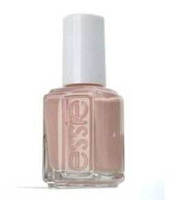 Essie beige nail polish bottle with white cap.