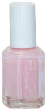 Essie pale pink nail polish bottle with white cap.
