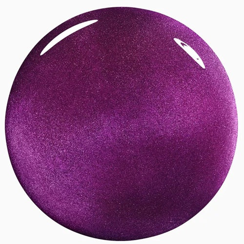 Magenta purple shimmer nail polish swatch.