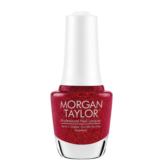 Morgan Taylor Nail Polish, Poinsettia Stardust 582