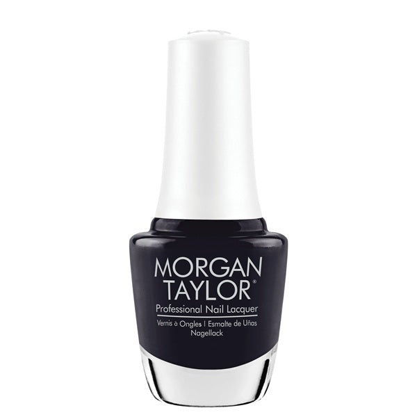 Morgan Taylor nail polish bottle on a white background