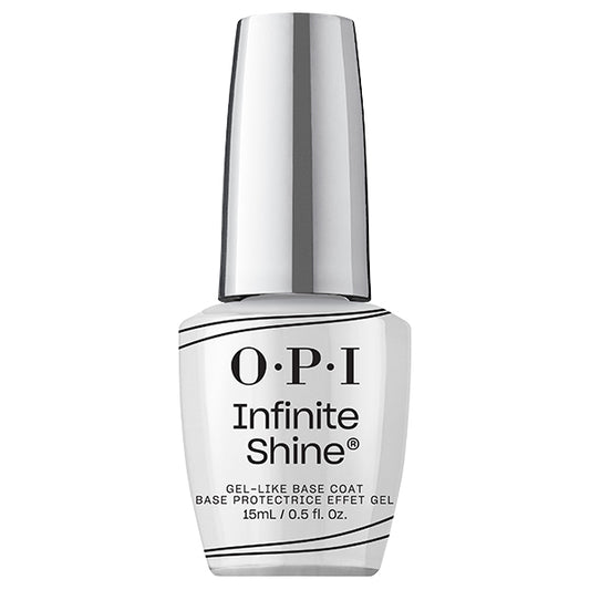 OPI Infinite Shine nail polish bottle on a white background