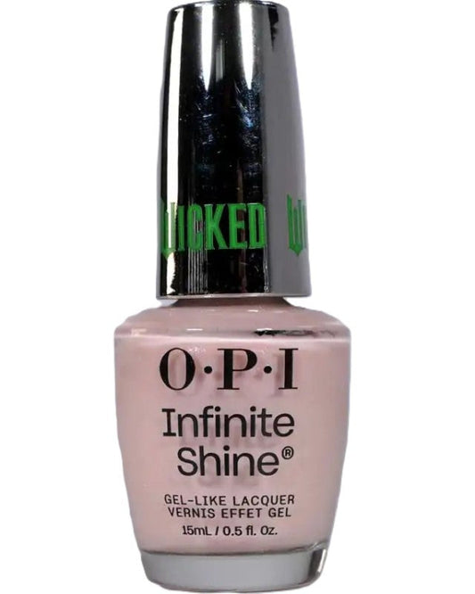 OPI Infinite Shine pink nail polish bottle on a white background