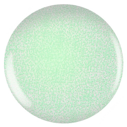 Light green textured nail color sphere on a white background