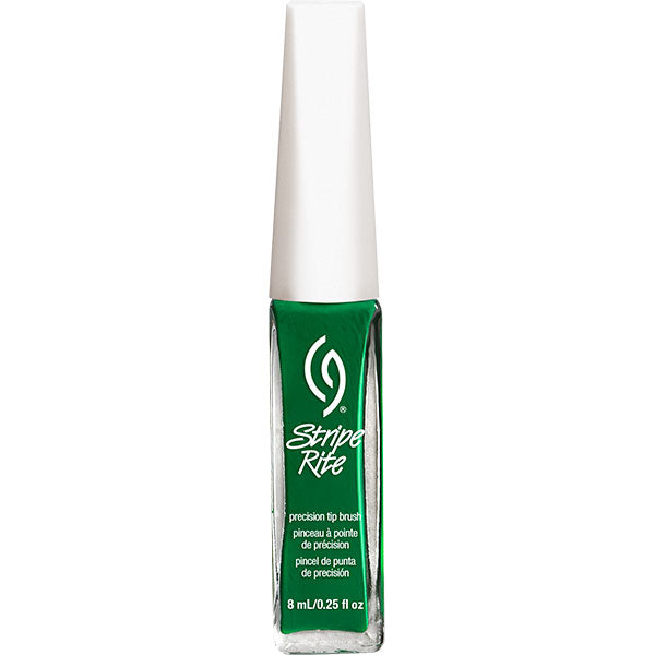 Stripe Rite Green nail art striper bottle with white cap on a white background
