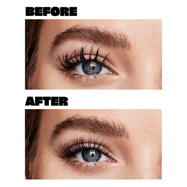 Babe Lash Separator information picures of eyes.