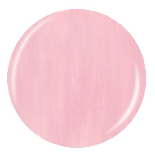 Pink shimmer nail polish swatch on a white background