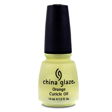 China Glaze Orange Cuticle Oil bottle on a white background