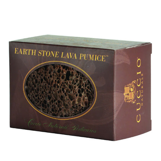 Box of Cuccio Earth Stone Lava Pumice on a white background