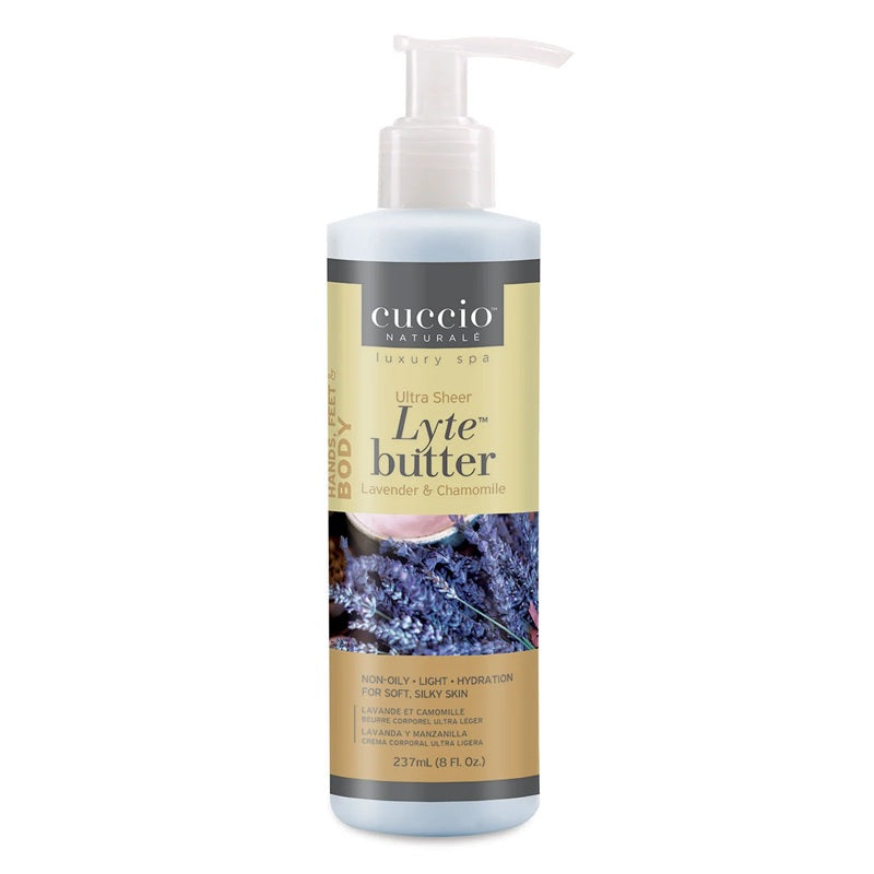 Cuccio Naturale Lyte Ultra Sheer Body Butter, Various Scents, 8 oz