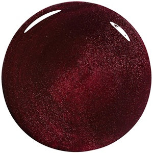Red glittery sphere on a white background