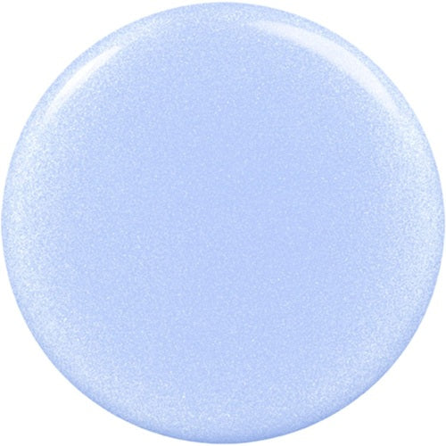 Light blue shimmer nail polish  swatch on a white background