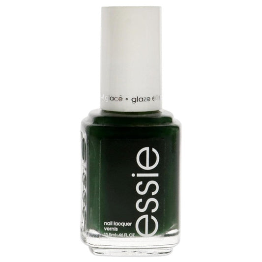 Essie sheer Green nail polish bottle with white cap on a white background