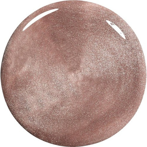 Beige matte shimmer nail polish swatch on a white background