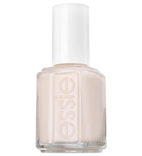 Essie off-white nail polish bottle on a white background