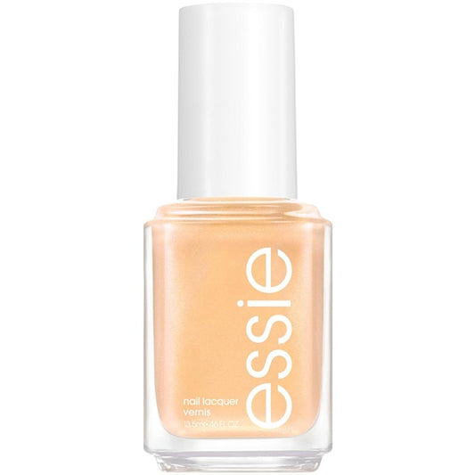Essie sandy gold nail polish bottle on a white background
