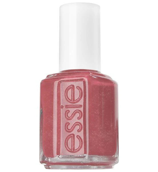 Essie nail polish bottle with a mauve color on a white background