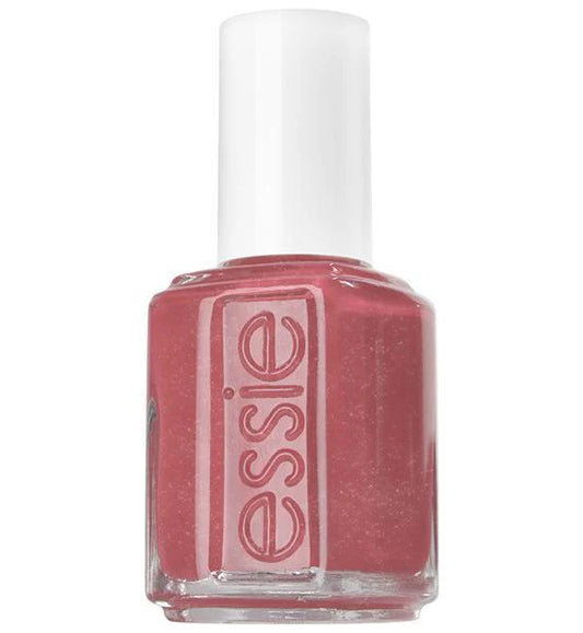 Essie nail polish bottle with a mauve color on a white background