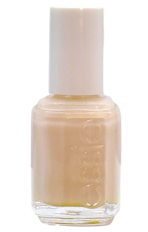 Essie light beige nail polish with white cap.