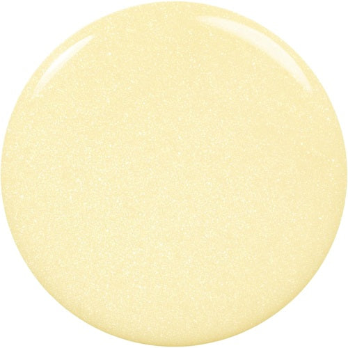 Light yellow nail polish swatch on a white background