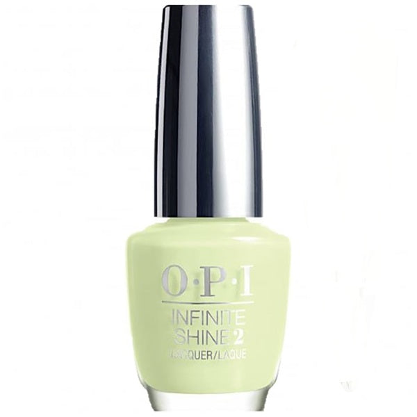OPI nail polish bottle with a light green color on a white background