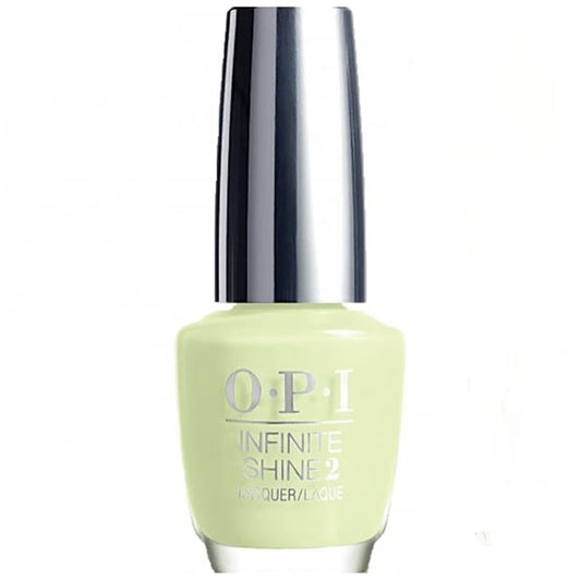 OPI nail polish bottle with a light green color on a white background