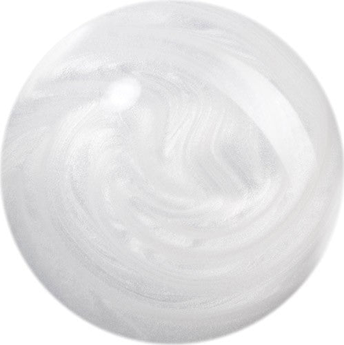 White shimmer nail polish swatch.
