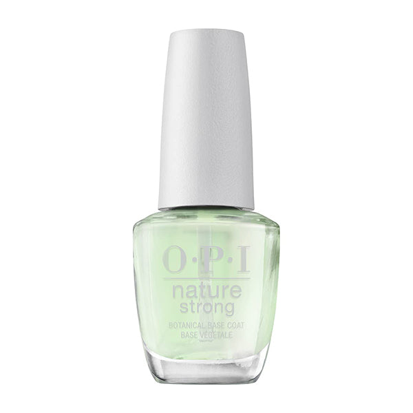 OPI Nature Strong botanical base coat with a white cap on a white background