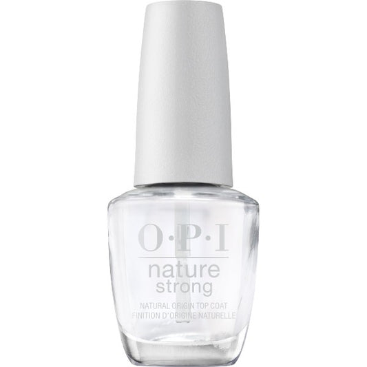OPI Nature Strong top coat with white cap on a white background
