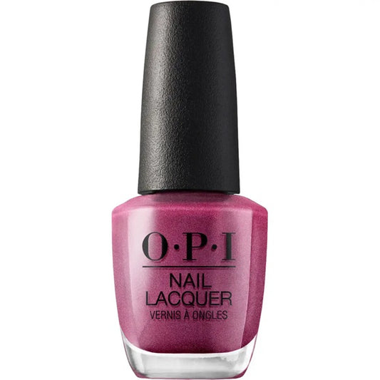 OPI nail polish bottle with a black cap on a white background